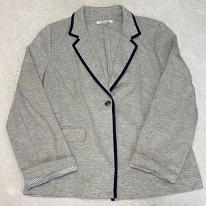 Ellen Tracy Company Business Casual Comfortable Gray Blazer Womens XL‎